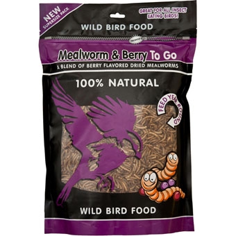Unipet Mealworm & Berry To Go 100% Natural Wild Bird Food Berry Flavor 17.64 Oz