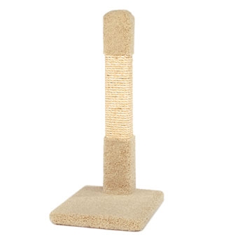 Ware Kitty Cactus Carpeted Scratching Post With Sisal 32in