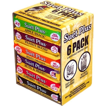 Suet Plus Variety Suet Cakes 11 Ounce - Pack of 6