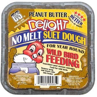 C&s Peanut Butter Delight No Melt Suet Dough 11.75 Oz