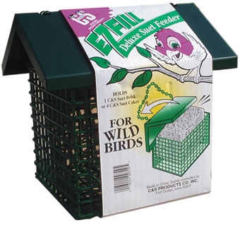 Ez-fill Deluxe Suet Feeder With Roof