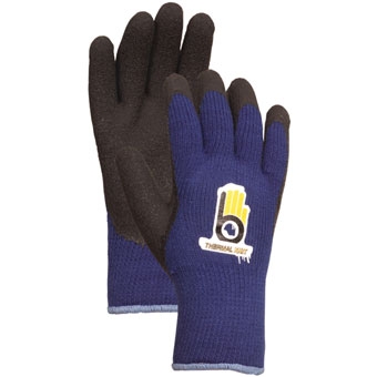 Bellingham Thermal Knit Glove With Rubber Palm Blue Large