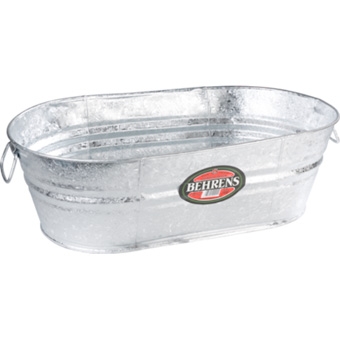 Behrens Galvanized Hot Dipped Oval Tub 7.5gal