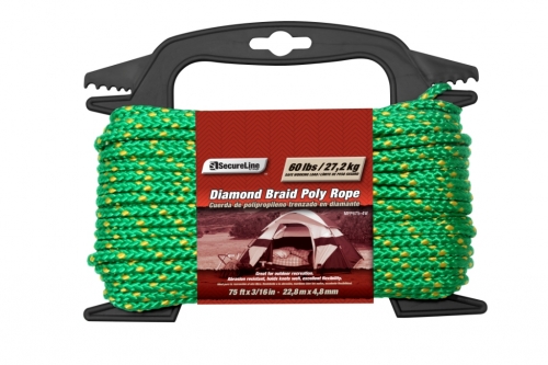 Diamond Braid Poly Rope 3/16in X 75ft