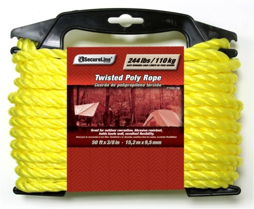 Twisted Poly Rope 3/8in X 50ft