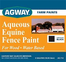 Agway Aqueous Emulsion Equine Fence Paint 5gl