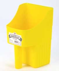Enclosed Feed Scoop Yellow 3qt