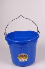 Duraflex Flat Back Bucket Blue 20 Qt