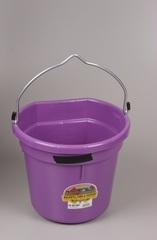 Duraflex Flat Back Bucket Purple 20 Qt