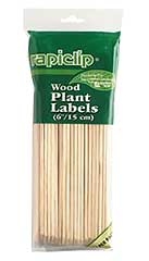 Rapiclip Wood Plant Labels 6in