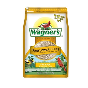 Wagner's Sunflower Chips Premium Wild Bird Food 3 Lb