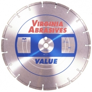 Virgina Abrasives Diamond 14x.125x1-20mm Value High Speed Wet/Dry General Purpose Concrete