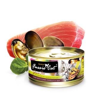 Fussie Cat® Premium Tuna with Clams in Aspic