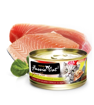 Fussie Cat® Premium Tuna with Salmon in Aspic