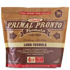 Primal Pronto Canine Lamb Formula, 4-lbs.