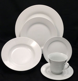 Crate of Coffee/Tea Cups, (25), Scalloped or Plain