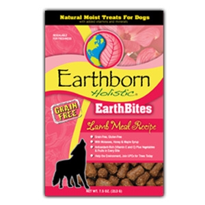 Earthborn Holistic EarthBites Lamb Meal Recipe Natural Moist Treats For Dogs