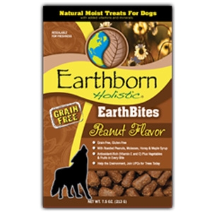 Earthborn Holistic EarthBites Peanut Flavor Natural Moist Treats For Dogs