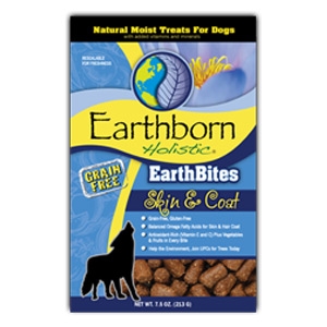 Earthborn Holistic EarthBites Skin & Coat Natural Moist Treats For Dogs