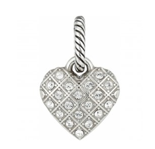 Brighton Diamond Heart Charm