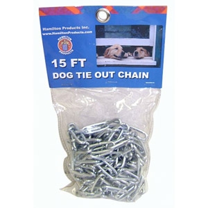 Hamilton Products Puppy Tie Out Chain, 15-ft.