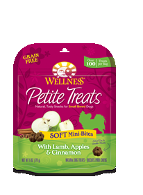Wellness Petite Treats Soft Mini Bites w/Lamb, Apples & Cinnamon Dog Snacks  