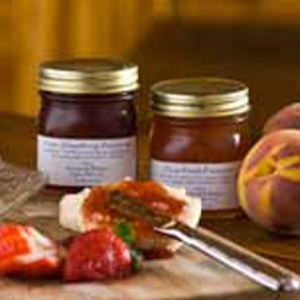 House of Webster 2 Jar Strawberry & Peach Preserves Gift Pack