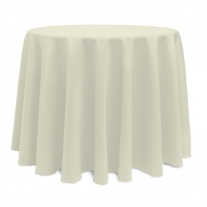 TABLECLOTH 108 inch ROUND IN MULTIPLE FABRICS & COLORS