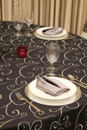 We Rent Linens, Nova Swirl Table Linen