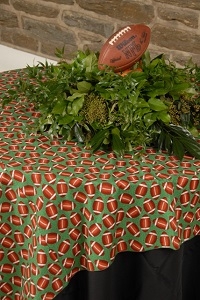 We Rent Linens, Sport Print Table Linen