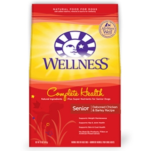 Wellness Complete Health Senior Deboned Chicken & Barley Dog Food 30lb