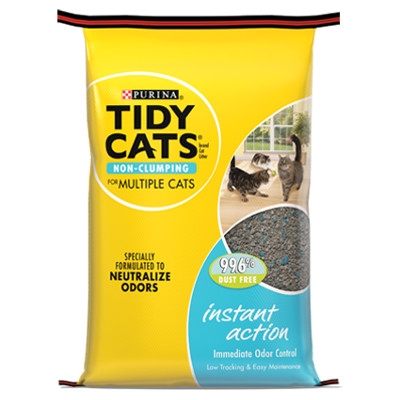 Tidy Cats Non-Clumping Instant Action Cat Litter for Multiple Cats