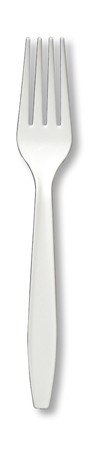 White Plastic Forks - 24/pack