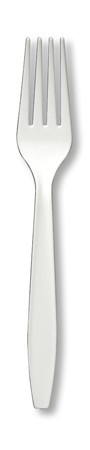 White Plastic Forks - 50/pack