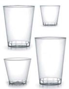 Clear Plastic Cocktail Glass - 9 oz. - 20/pack