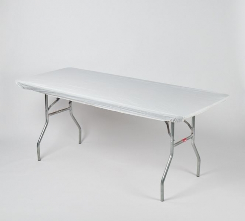 Fitted Tablecover - White, 30" x 96"