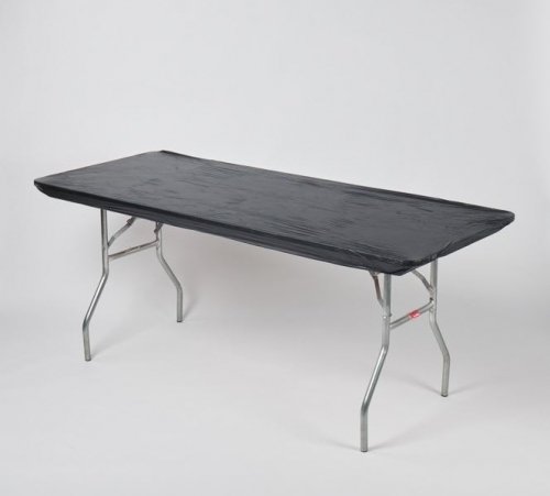 Fitted Tablecover - Black, 30" x 96"