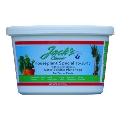 Jack's Classic Houseplant Special Water Soluble Plant Food for Potted Plants, 15-30-15