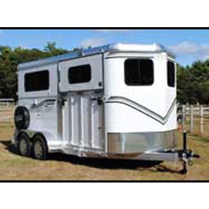 The Newport Classic All Aluminum 2-Horse with Side Unload