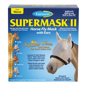 SuperMask® II Classic Horse Fly Mask with Ears
