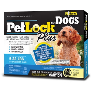 PetLock™ Plus Small Dog 3 Dose Flea & Tick Killer