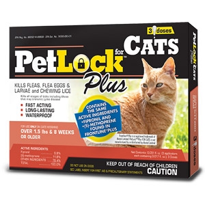 PetLock™ Plus Cat 3 Dose Flea & Tick Killer