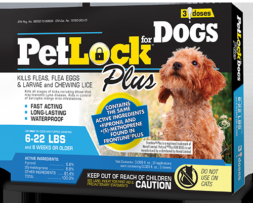 PetLock™ Plus Flea and Tick Treatment for Dogs 6-22 lbs