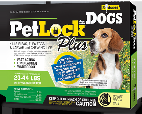 PetLock™ Plus Flea and Tick Treatment for Dogs 23-44 lbs