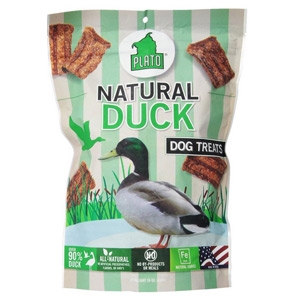 Plato Pet Treats Natural Duck Dog Treats