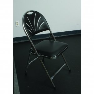 P.S. EventXpress Chairs - Black Vinyl Seat/Chrome Frame