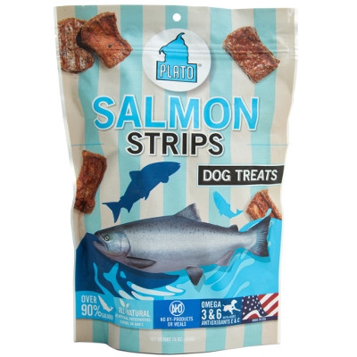 Plato Salmon Strips Dog Treats