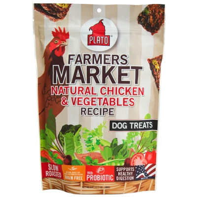 Plato Farmers Market: Chicken & Vegetables Recipe Dog Treats