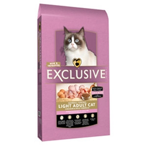 Exclusive® Chicken & Rice Formula Hairball Control Light Adult Cat Food