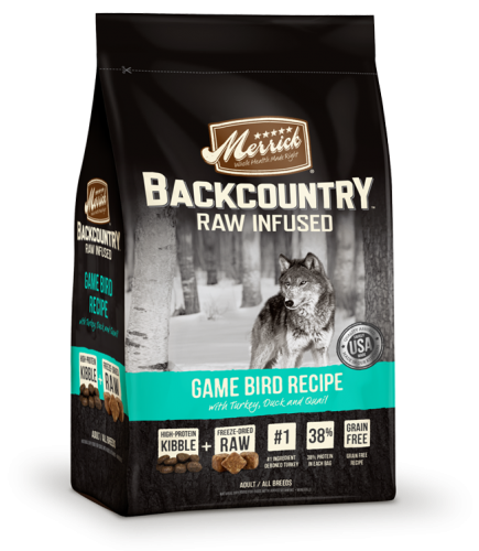 Merrick Backcountry - Raw Infused - Game Bird Recipe